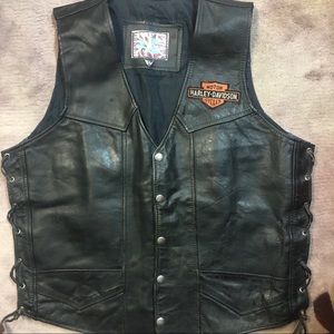 Vintage leather vest